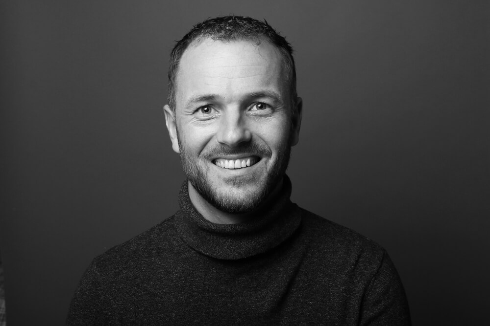 Happy middle aged man smiling